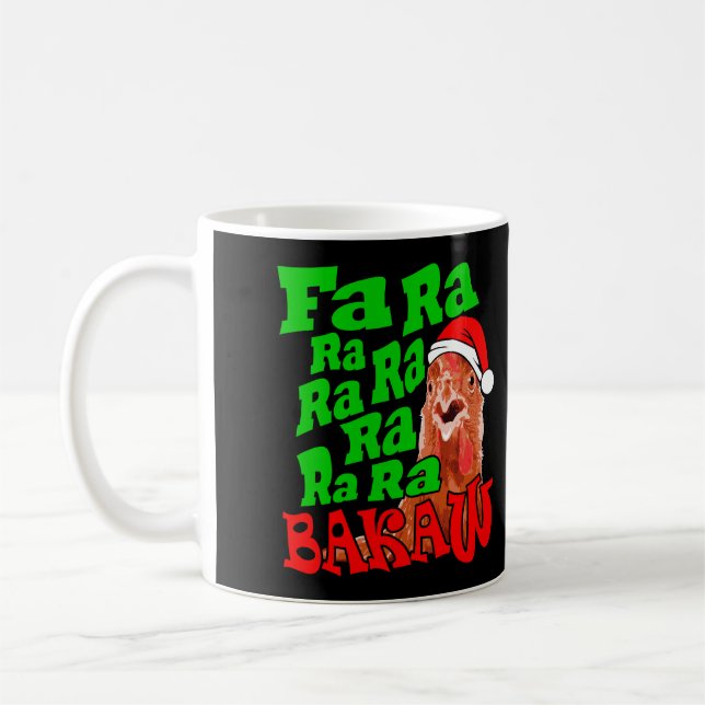 Mug Noël Poulet De Noël Fa Ra Ra Ra Vilain Noël (Gauche)