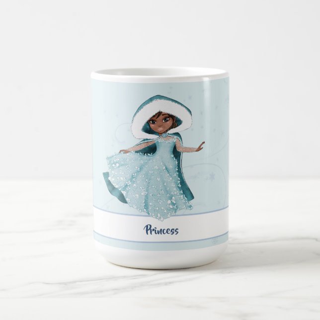 Mug Noël Princesse Enchantée Filles Snowflakes (Centre)