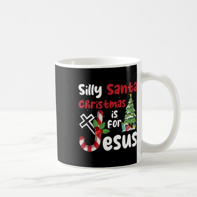 Mug Noël Religieux Silly Père Noël Noël Est Pour J (Droite)