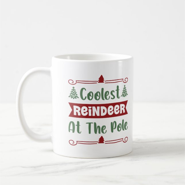 Mug Noël Rennes le plus Cool (Gauche)