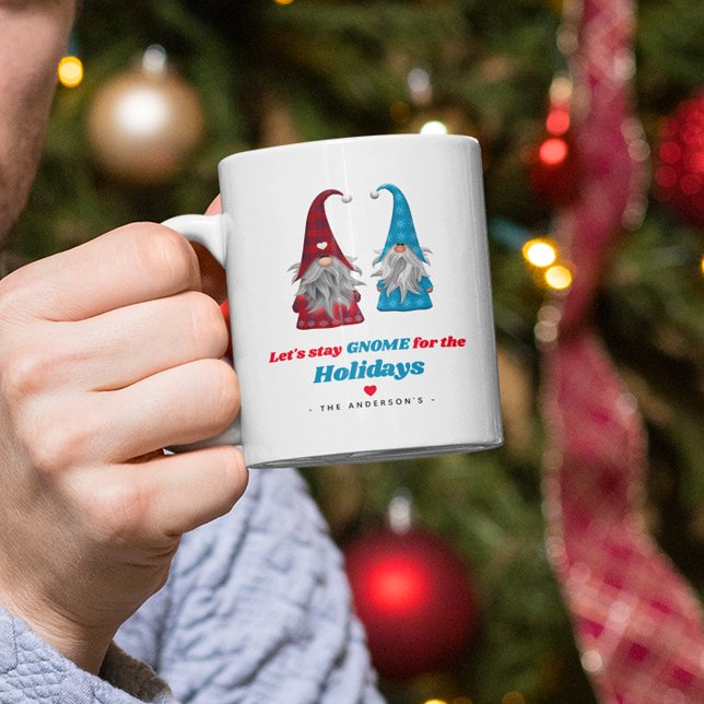 Mug Noël 'Restons Gnome pour les Fêtes' (Créateur téléchargé)