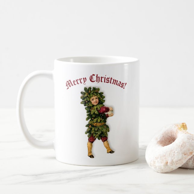Mug Noël Rétro Mignon (Avec donut)