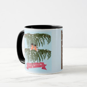 Mug Noël , Rétro , Pinsons
