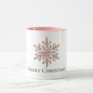 Mug Noël rose Gold Snowflake
