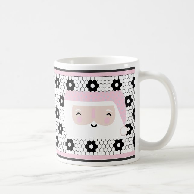 Mug Noël rose rétro (Droite)