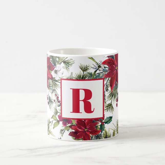 Mug Noël rouge Monogram Poinsettia (Centre)