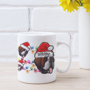 Mug Noël Santa Claus St. Bernard Pet Chien Tête