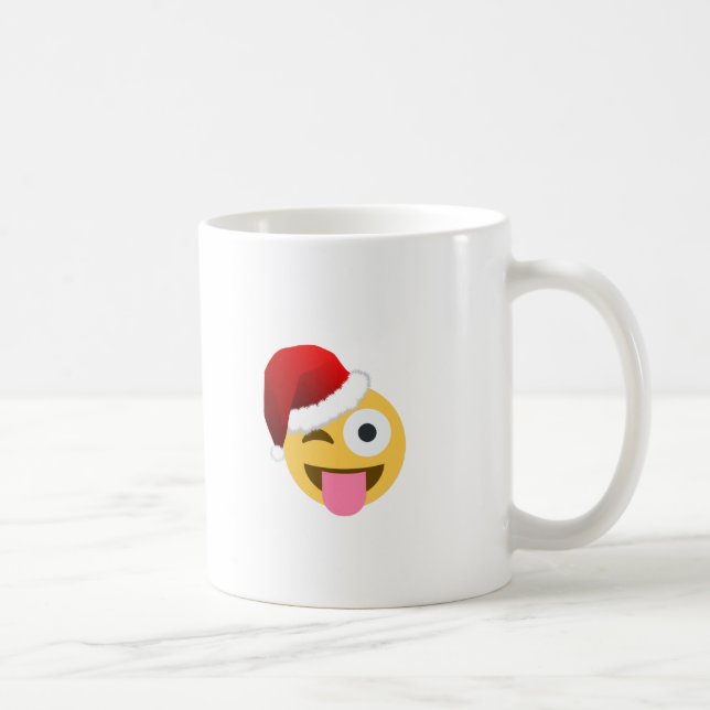 Mug noël santa claus winking emoji (Droite)