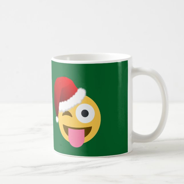 Mug noël santa claus winking emoji (Droite)