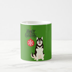 Mug Noël sibérien Husky