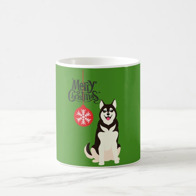 Mug Noël sibérien Husky (Centre)