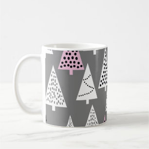 Mug Noël simple : Motif d'arbre Abstrait