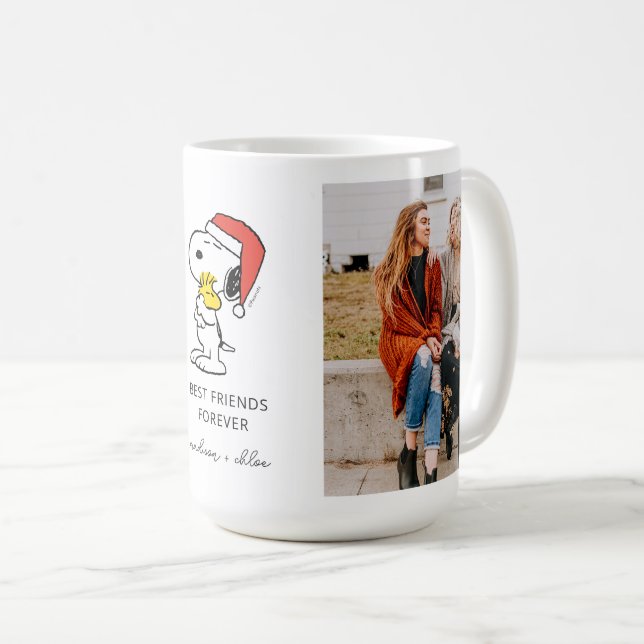 Mug Noël Snoopy & Woodstock | Meilleurs amis (Devant droit)