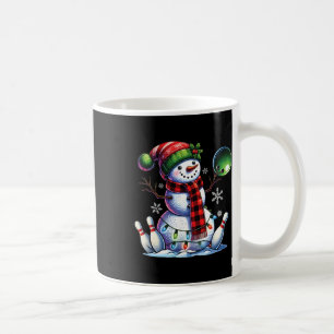 Mug Noël Snowman Jouer Bowling Ll Et Pins Noël