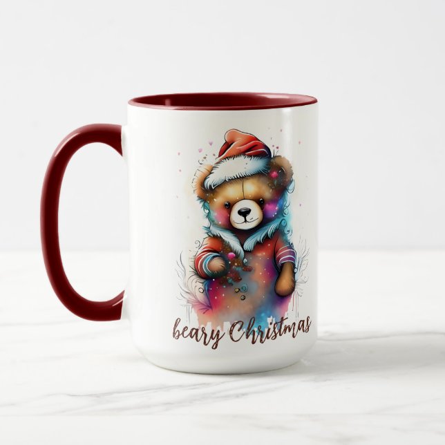 Mug Noël Teddy avec le Père Noël Beary Noël (Gauche)