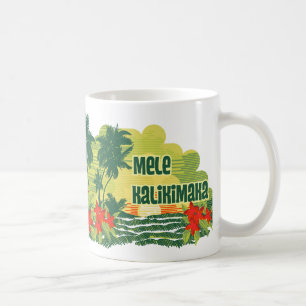 Mug Noël tropical de Hawaïen d'île de Mele Kalikimaka