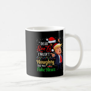 Mug Noël Trump Cher Père Noël Faux News Drôle Noël Moi