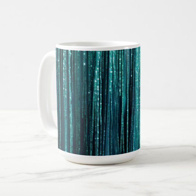 Mug Noël turquoise Pine Green Tinsel (Devant gauche)
