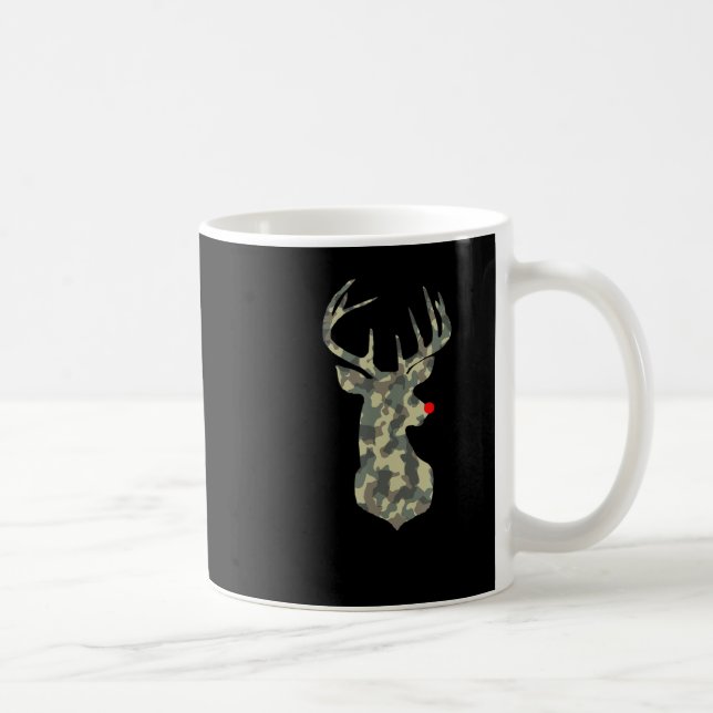 Mug Noël Vacances Rudolf Reindeer Red Nose camu (Droite)