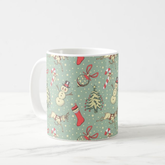 Mug Noël vintage (Devant gauche)