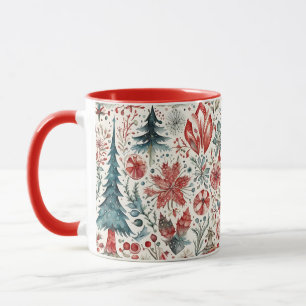 Mug Noël vintage design scandinave