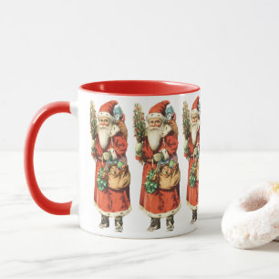 Mug Noël vintage, Image découpée de Père Noël