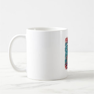 Mug Noël vintage licorne dabant arc-en-ciel de fêtes