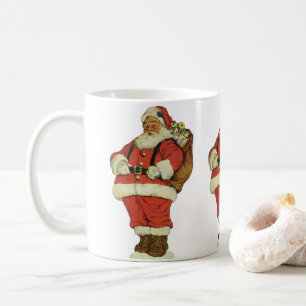Mug Noël vintage, Père Noël victorien avec jouets