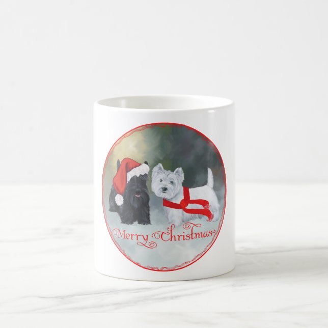 Mug Noël Westie Scottie (Centre)