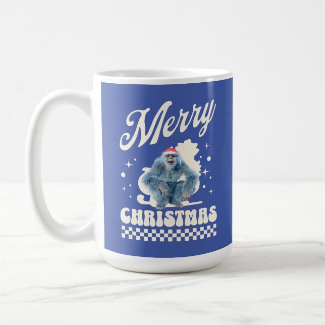 Mug Noël Yéti drôle humour des Fêtes (Gauche)