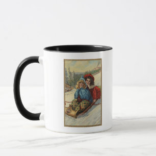 Mug NoëlDeux Petites Filles Dormir