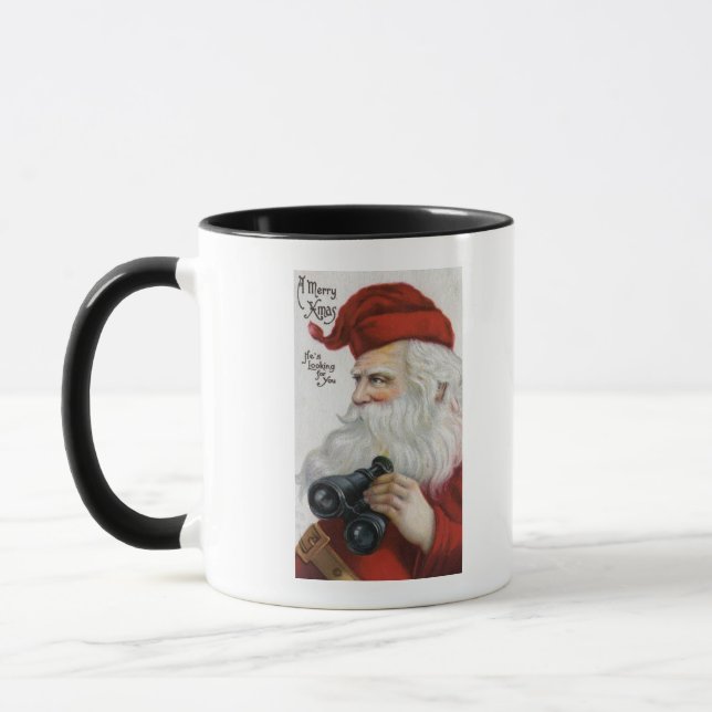 Mug NoëlPère Noël avec jumelles (Gauche)