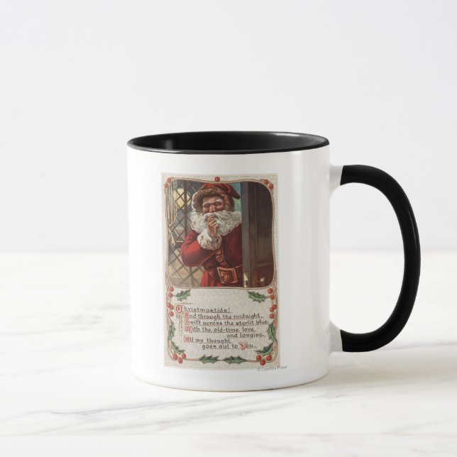 Mug NoëlPère Noël avec main sur la barbe (Droite)