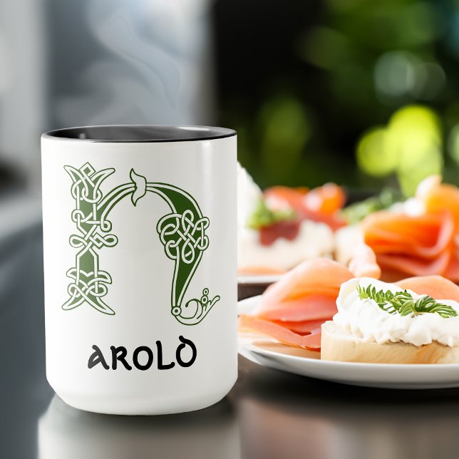 Mug Noeud celtique du 16e siècle Capitale décorative H (Créateur téléchargé)
