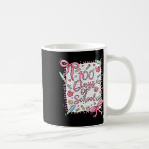 Mug Nœud Coquette 100 Jours D'école Pour Filles 100ème