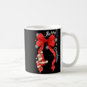 Mug Noeud Coquette Noël, Père Noël Cadeau Drôle Mignon