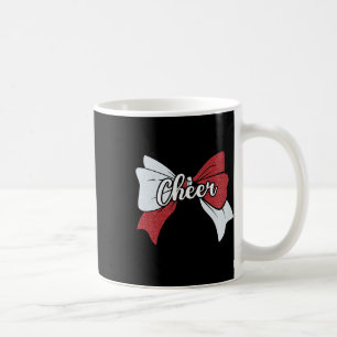 Mug Nœud Coquette Sport Cheerleader Blanc Rouge Che