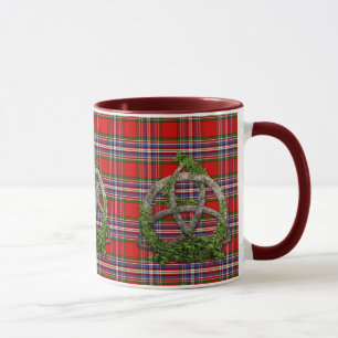 Mug Noeud de trinité et tartan celtiques de MacFarlan