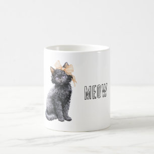 Mug Nœud Papillon Chat Noir Peche
