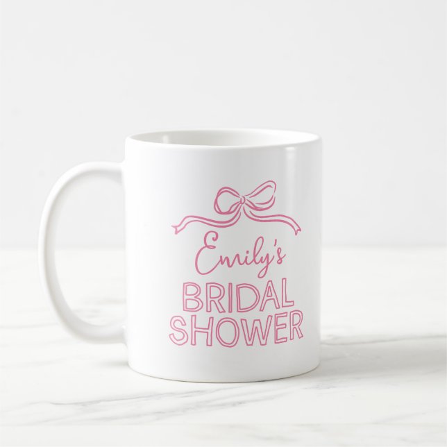 Mug Noeud papillon fantaisiste coquette mariage (Gauche)
