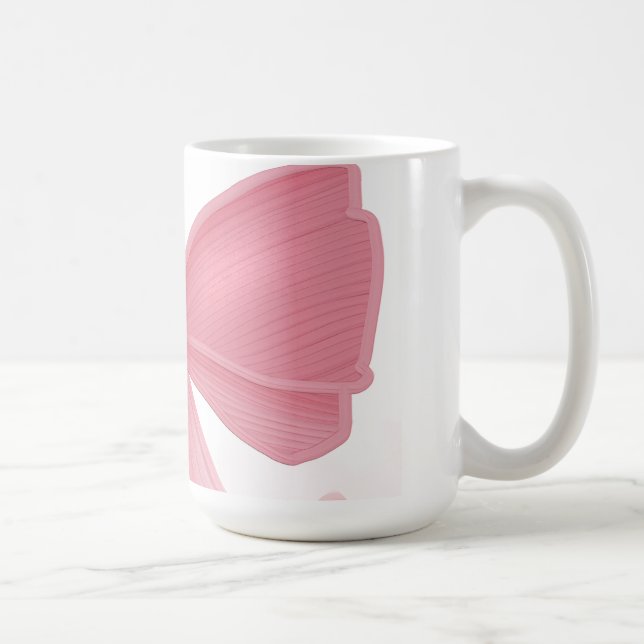 Mug Nœud Rose Coquette et Cerises – Esthétique Collage (Droite)
