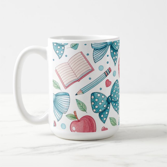 Mug Nœuds papillons coquettes enseignant/élève (Gauche)