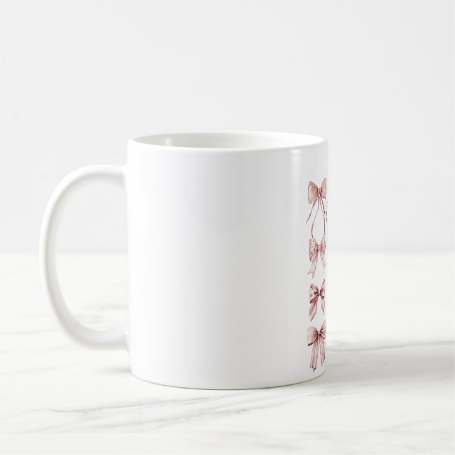 Mug Nœuds Rose Pâle (Gauche)