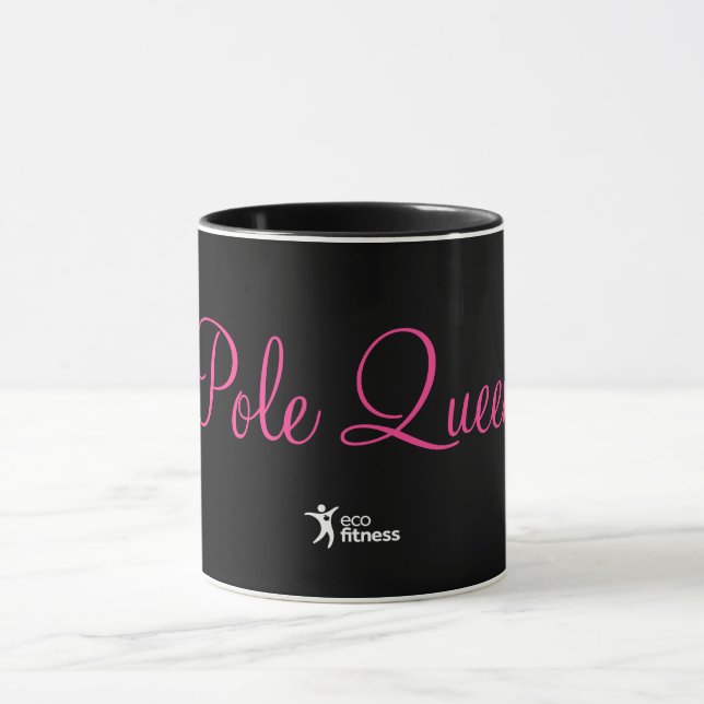 Mug noir 11 oz | Eco Fitness Pole Queen 3 (Centre)