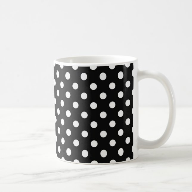 Mug Noir avec points blancs (Droite)