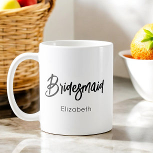 Mug Noir Blanc Demoiselle d'Honneur