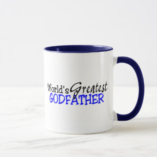 Mug Noir bleu du plus grand parrain des mondes