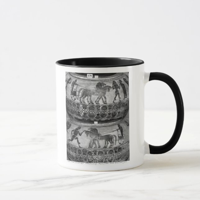 Mug Noir-chiffre dinos de grenier (Droite)