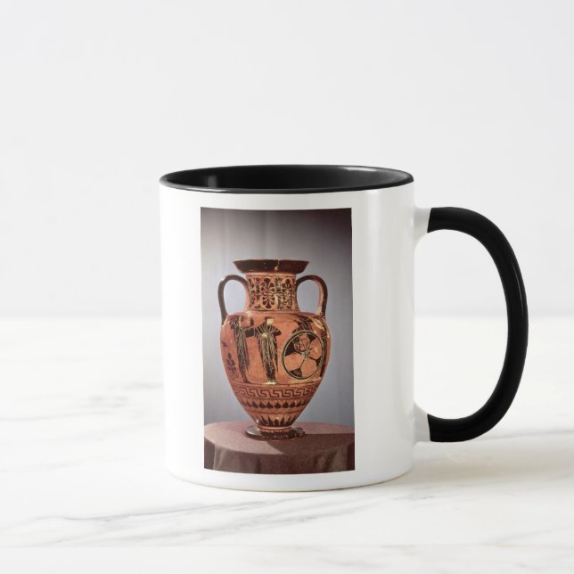 Mug Noir-chiffre grec amphora (Droite)