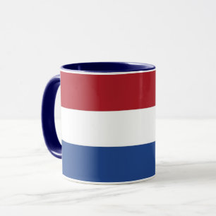 Mug noir Combo avec drapeau de Pays-Bas